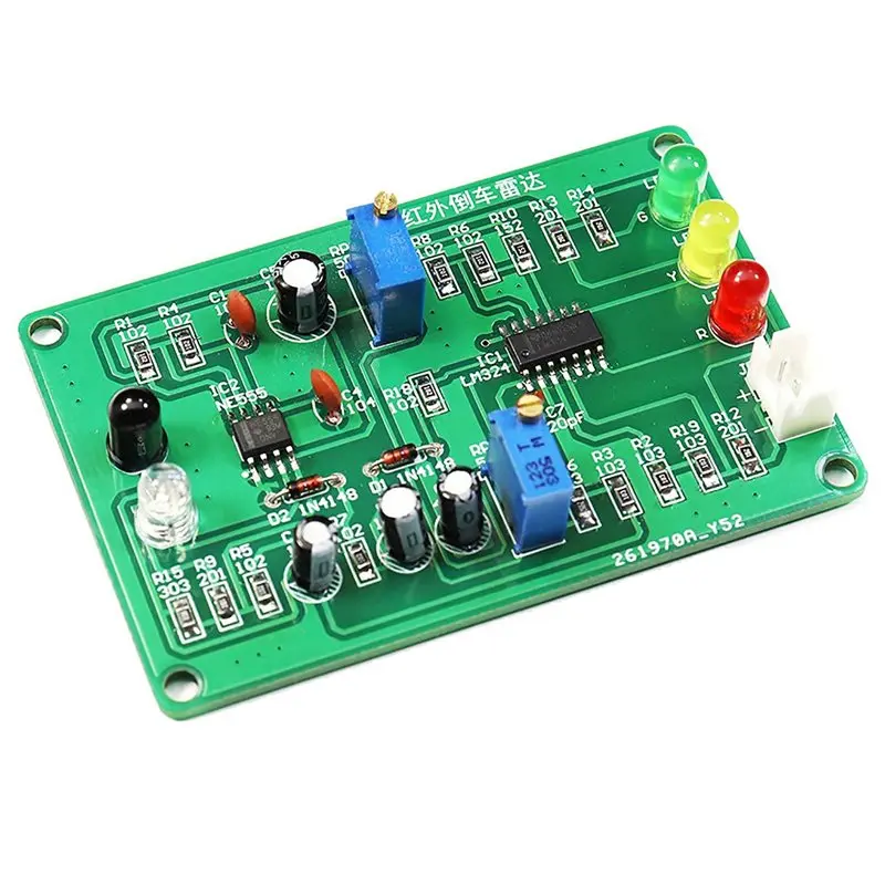 10X SMD Infrared Reversing Radar Practice Soldering Kit Welding Training Board For Arduino DIY EK1950-ABVK