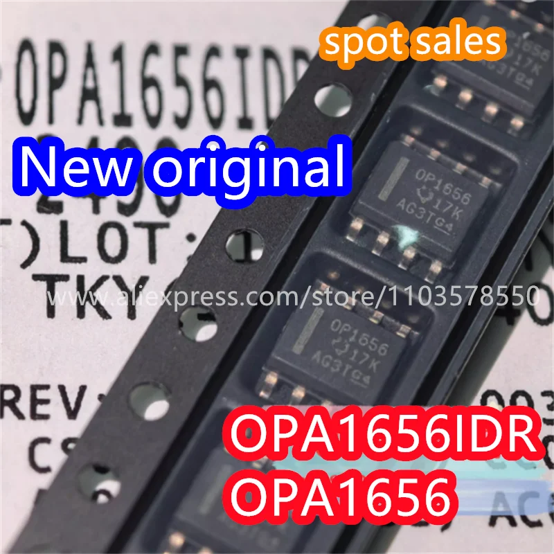 （5PCS）OP1656 OPA1656ID OPA1656IDR SMT SOP-8 operational amplifier IC  100% brand new original