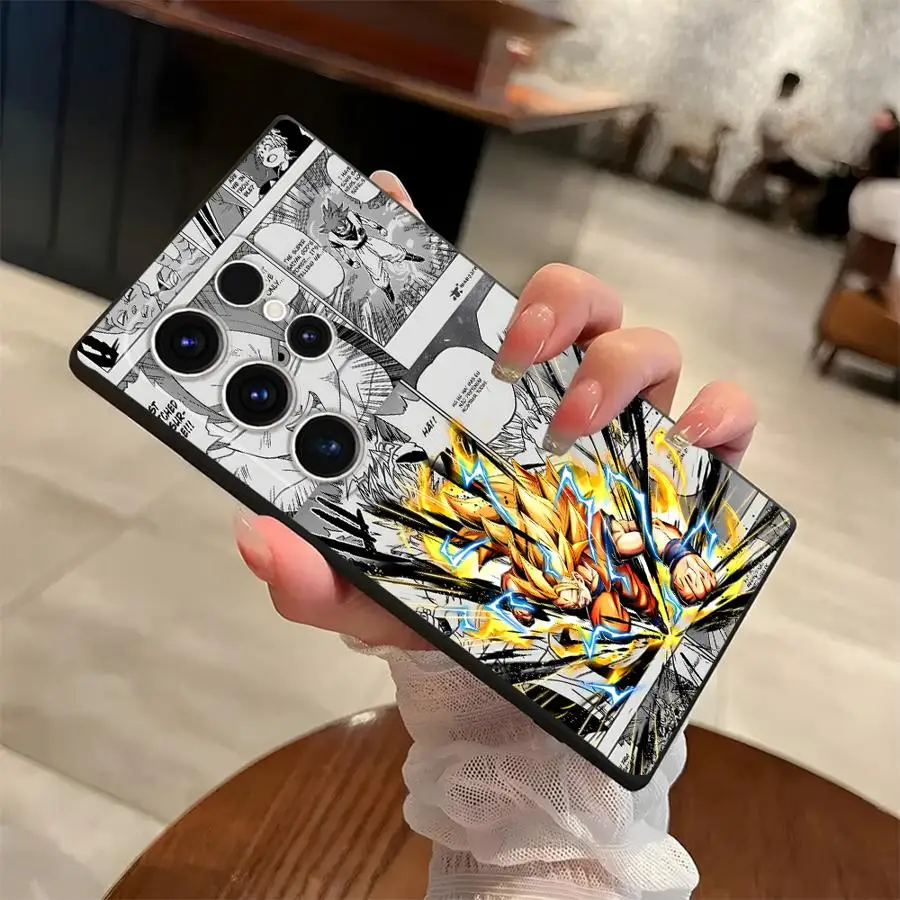 Dragon Ball Goku Manga Son Gohan Black Soft Phone Cover Case for Samsung Galaxy S23 Ultra S20 S24 Plus S25 Edge S21 FE - view 4