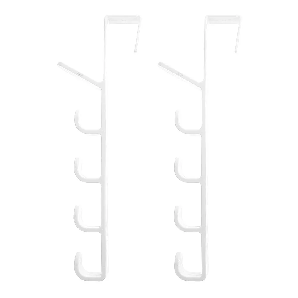 

2pcs No Trace Hooks For Door Back Abs Over The Door Hanger Organizer For Coats Hats Towels Bags Nail-Free