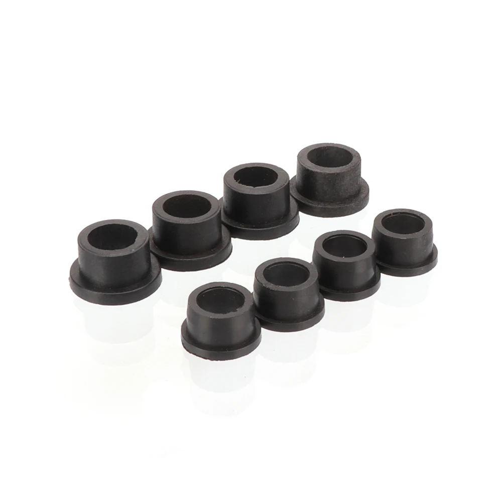 4PCS Bushing Round Hollow Grommet Hole Plug O-rings Sealed Gasket For ATV Front A-Arm Bushings Steering Strut Knuckle Spindle