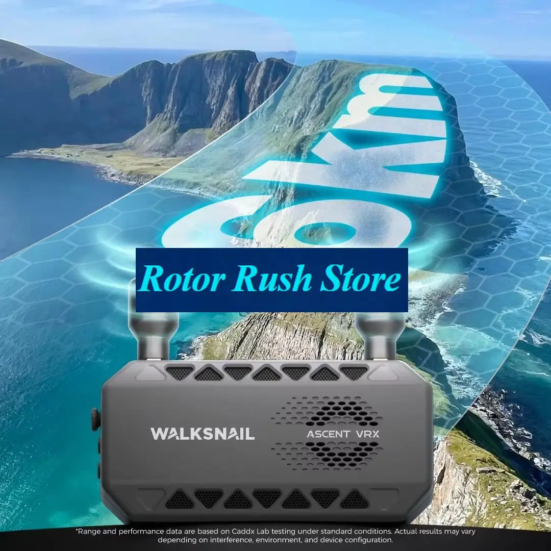 RoRuSCADDX Walksnail Ascent Lite VTX Kit 1080P/60FPS 35ms Low Latency 3km Range Digital Image Transmission For Ascent FPV Goggle