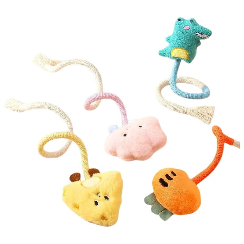 Mint Flavored Cat Toy Chew Rope Toy for Kittens Interactive Pet Supplies Self Entertaining Teeth Grinding Toy for Cats view 6