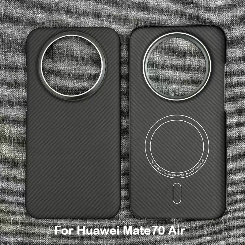 

Настоящее арамидное углеродное волокно для Huawei Mate70 Air, ультратонкий магнитный чехол Huawei Mate70 Air, защитный жесткий чехол от падения