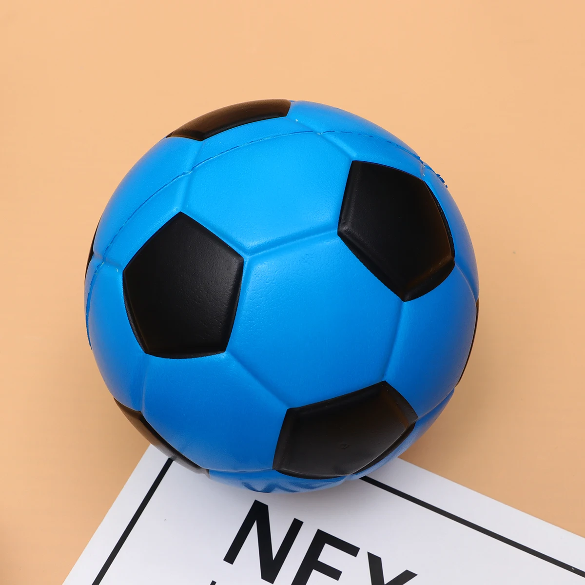 

1pc PU Football Toy Outdoor Sports Toys Solid Soccers Educational Props Kids Birthday Gift (15cm Color)