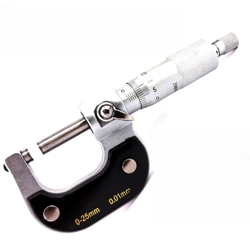 For Volume Outer Diameter Micrometer 0 25 50 75 Division Value 0.01 Industrial Grade Spiral Micrometer