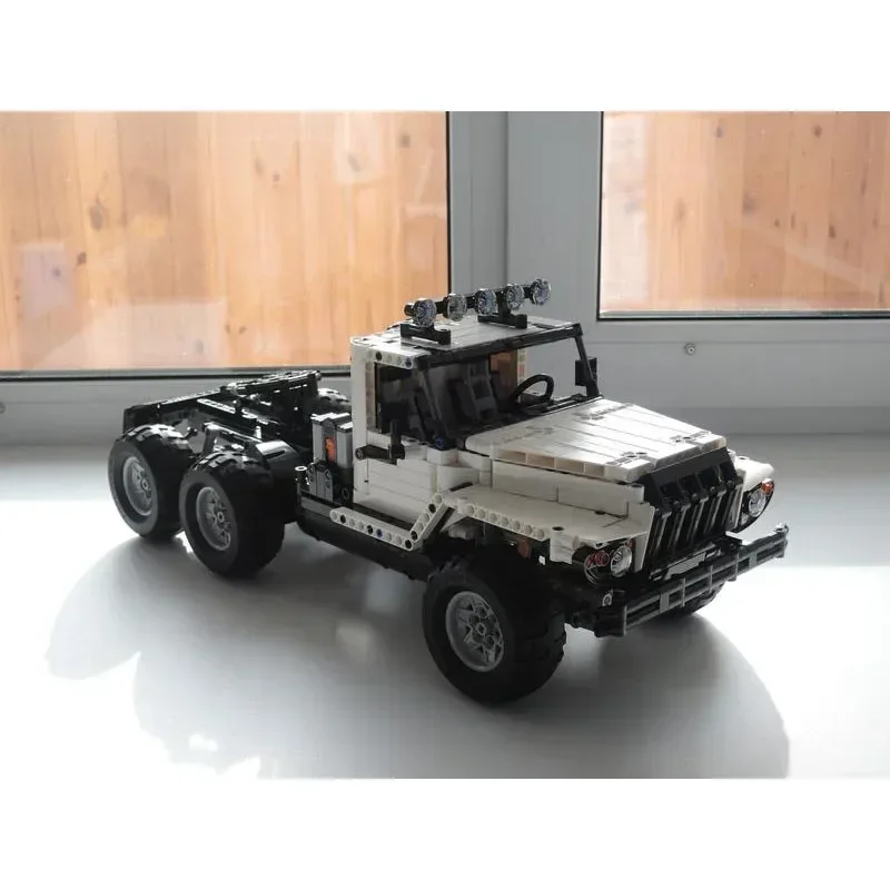 MOC-13437 RC Electric Truck 6x6 Assembly Stitching Building Block Model •1342 Parts Building Blocks Boy Birthday Custom Gift Toy