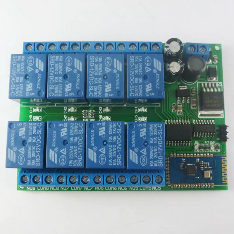 

Bluetooth Control Relay Module 8 Channel for Smart Home LED System