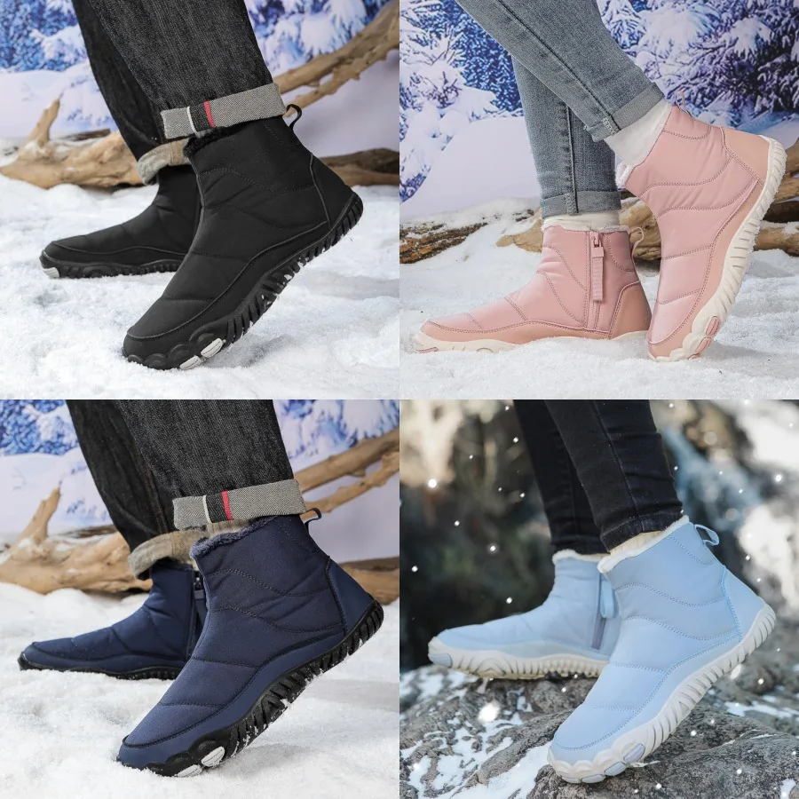 

New - large waterproof men's boots winter velvet thickening cotton boots northeast cold-proof cotton boots