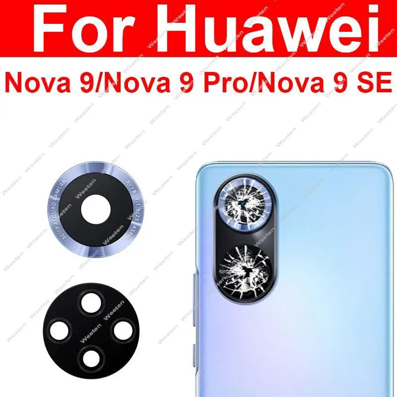 Rear Camera Lens Glass For Huawei Nova 9 9 Pro 9SE 9pro Back Camera Big Lens Glass with Sticker Repair Parts