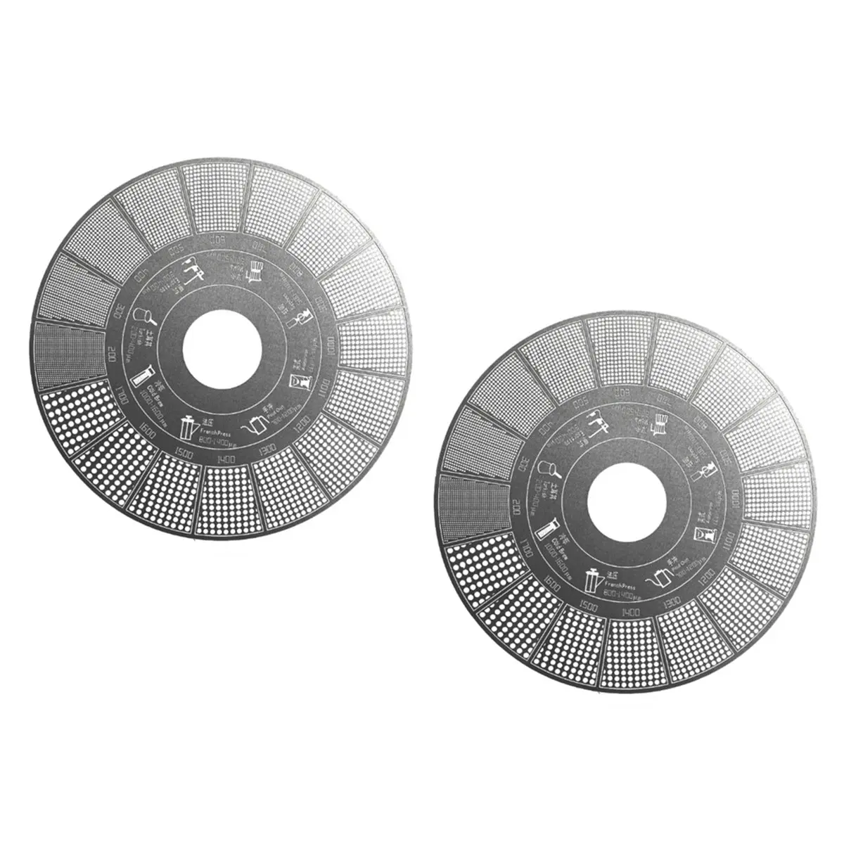 AA14 2pcs Essential Coffee Grind Size Guide Grind Reference Card for Accurate Brewing Grinding Accuracy Chart for Home