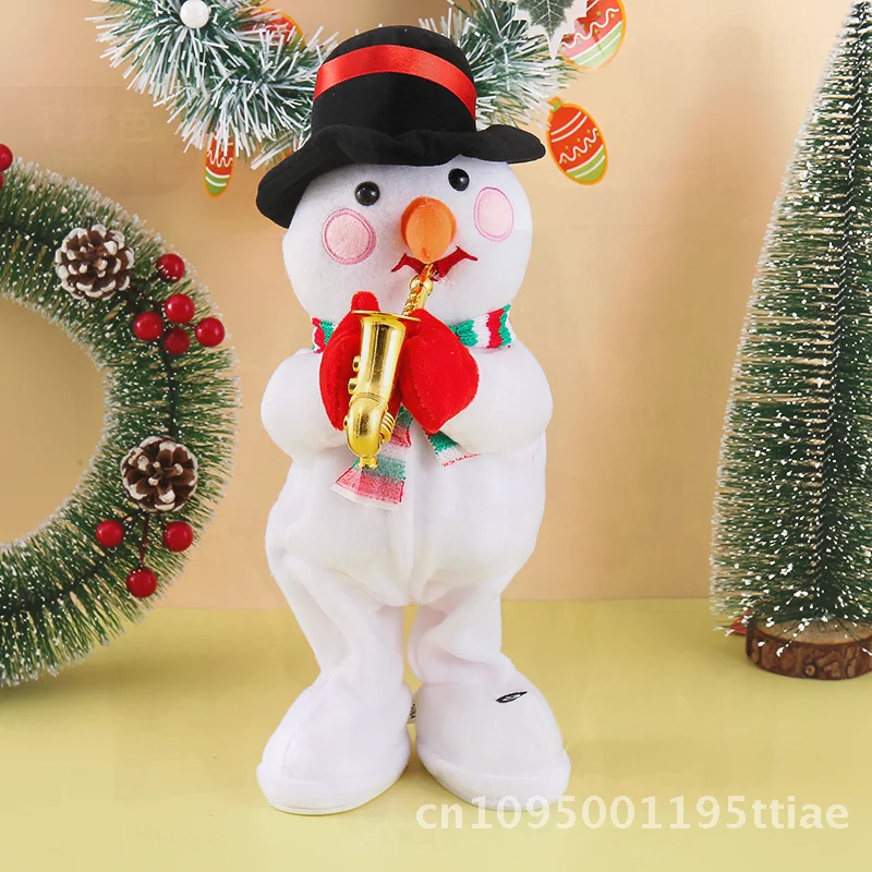 

Электрическая плюшевая игрушка-ялинка со поющими и танцающими функциями, светящиеся светодиодные фонари, украшение для рождественской вечеринки, Хэллоуина