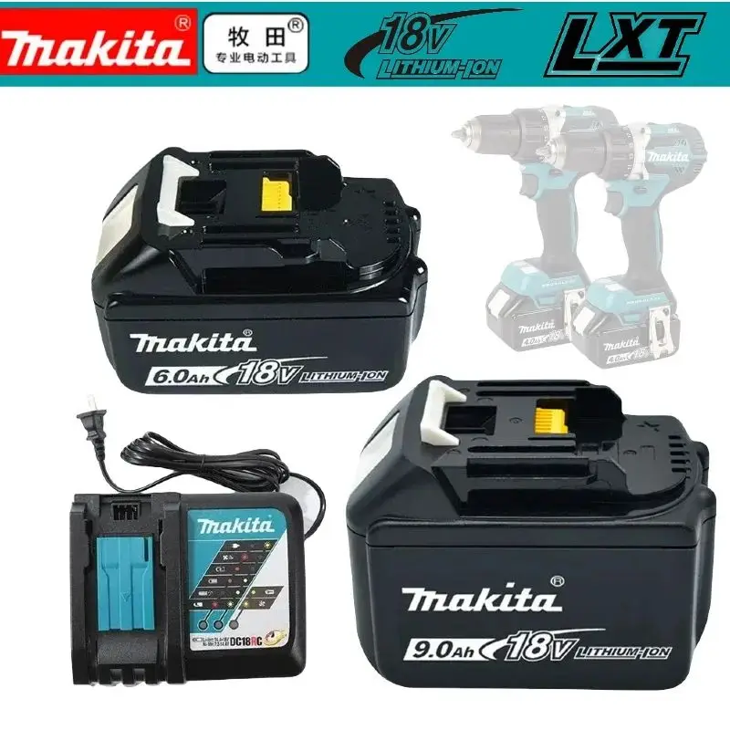 Genuine Makita 9Ah/6Ah/2Ah for Makita 18V Battery BL1830B BL1850B BL1850 BL1840 BL1860 BL1815 Replacement Lithium Battery