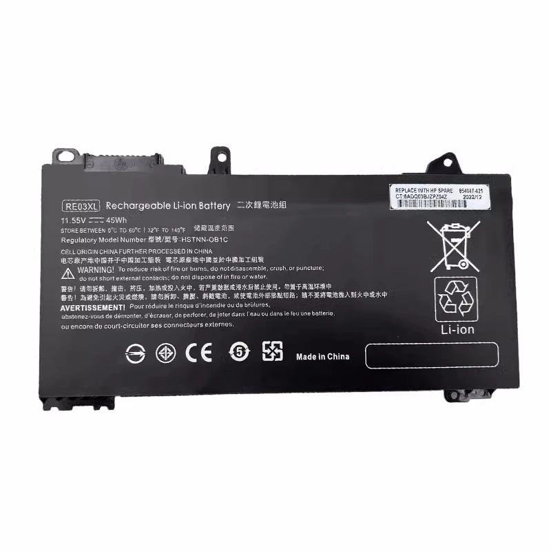 Re03xl 11,5 v 45wh laptop akku für hp probook g6 serie HSTNN-DB9N L32407-2B1