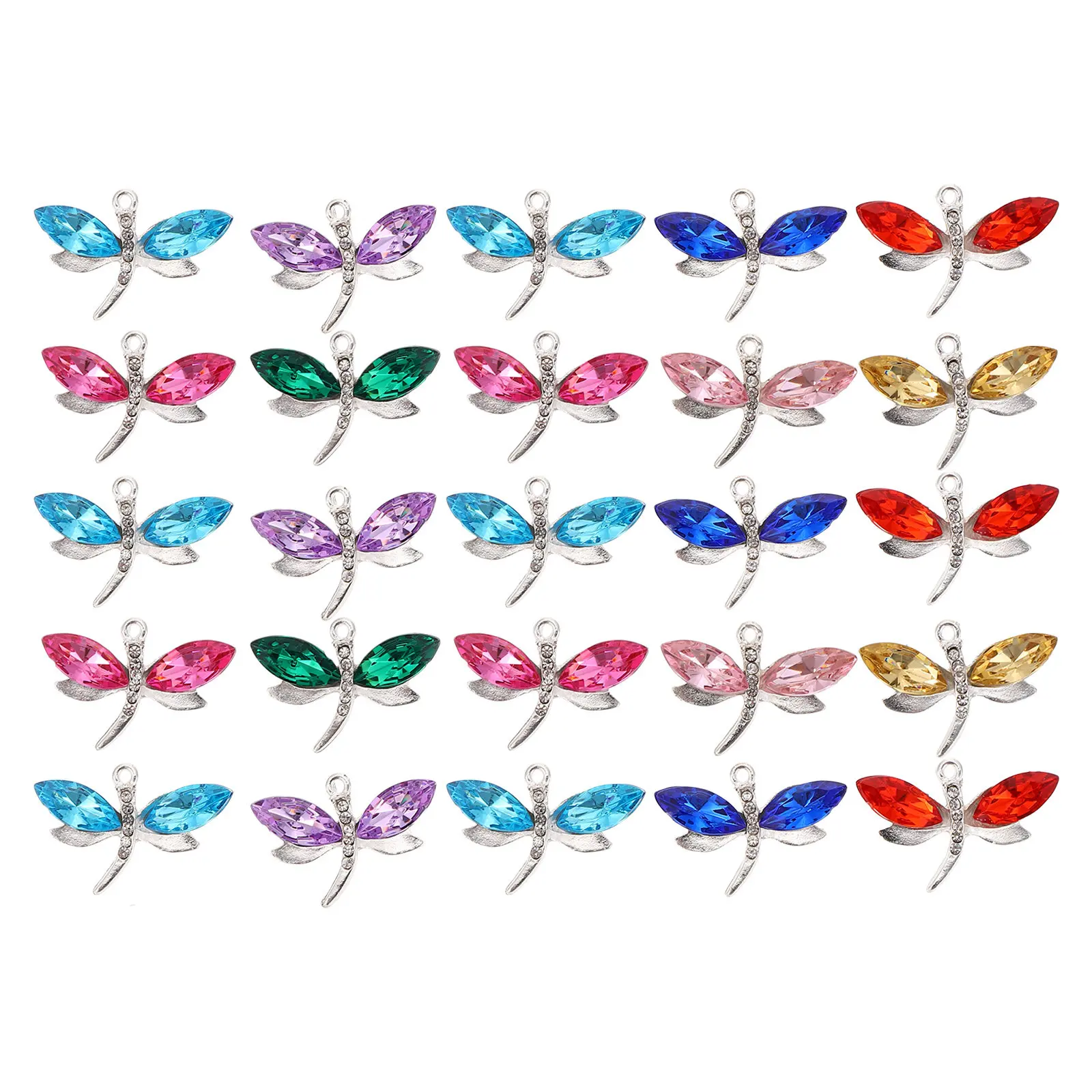 

40Pcs DIY Jewelry Charms Dragonfly Pendant Alloy Material for Necklace Bracelet Earrings Jewelry Making Supplies