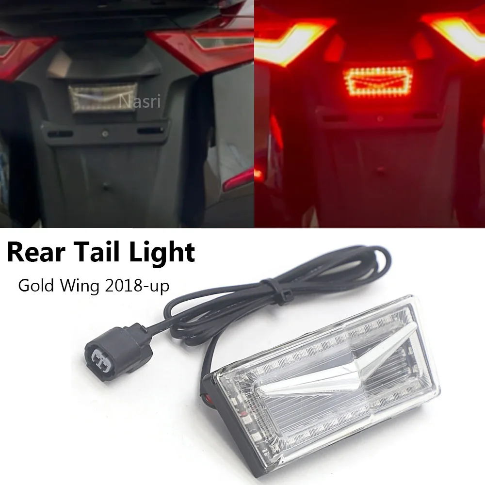 LED Motorcycle Fender Brake Tail Steering Signal Rear Light For Honda Goldwing 1800 GL 1800 F6B 2018 2019 2020 2021 2022 2023