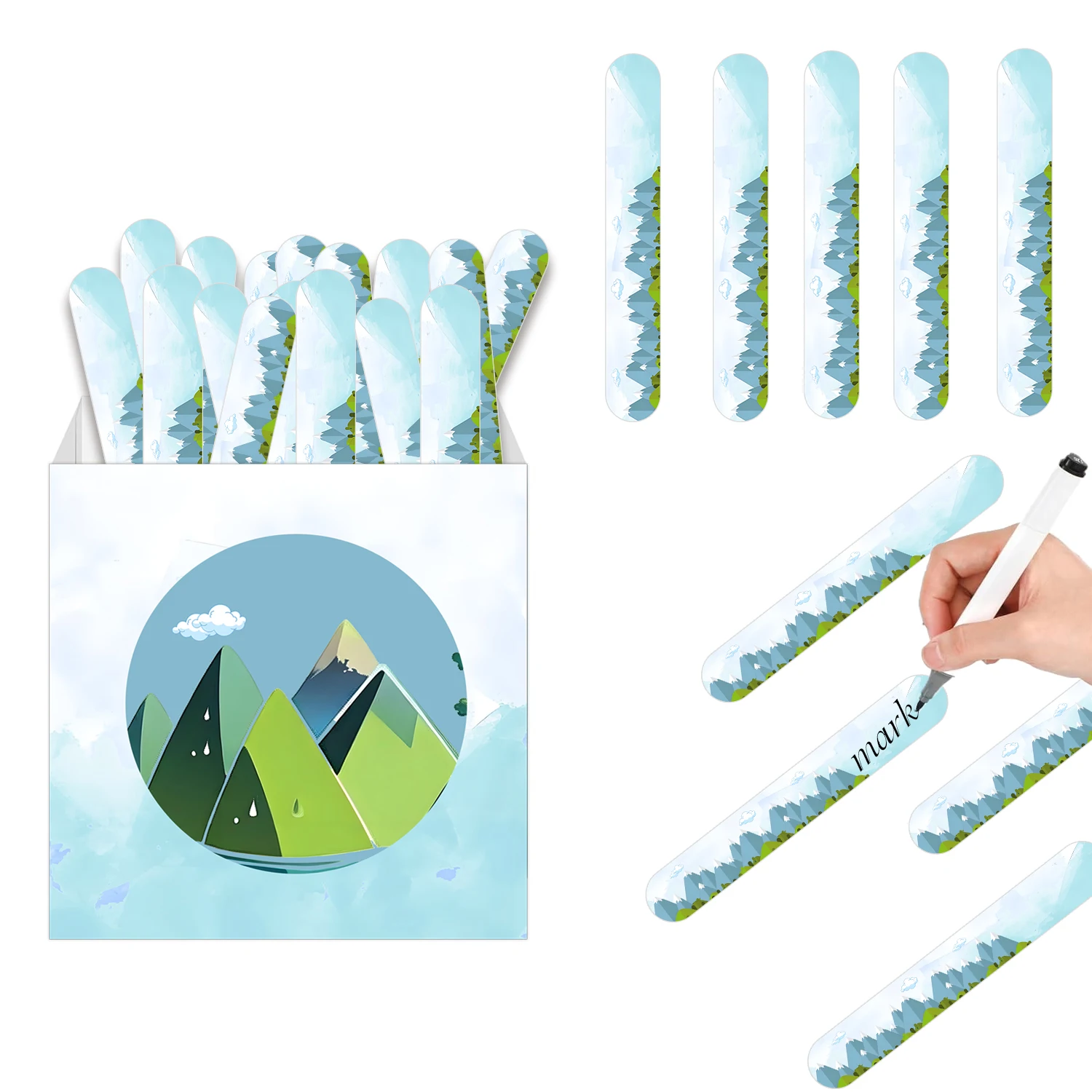 

Картонная коробка с случайным именем и раскладными карточками с 120 движущимися горами — органайзер для веселого класса, офиса и мероприятий для учителя