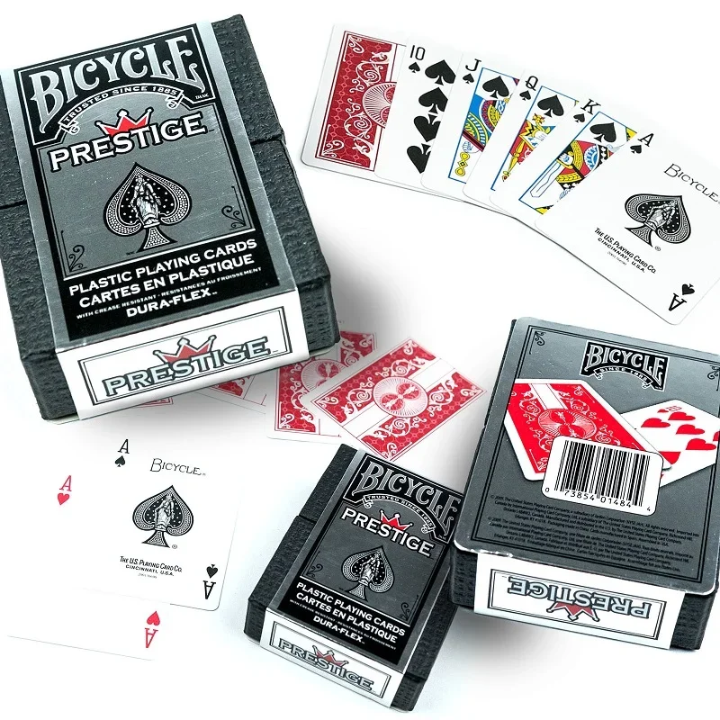 Bicycle Prestige Plastic Playing Cards Red/Blue Deck USPCC Collectible Poker Entertainment