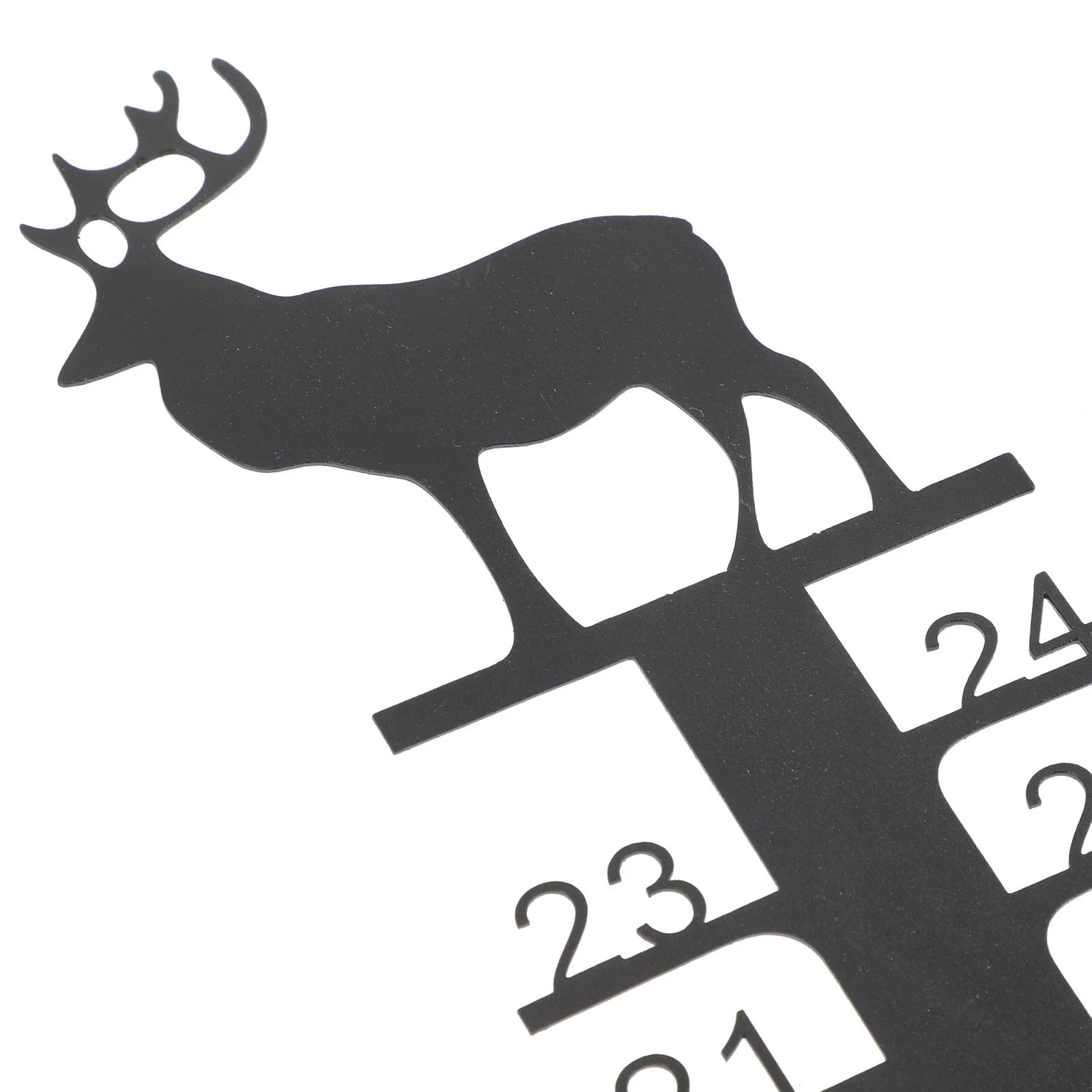 

Xmas Gauge Christmas Metal Measuring Device Outdoor Measurement Ruler -Glare Coating Sturdy Snow Meter