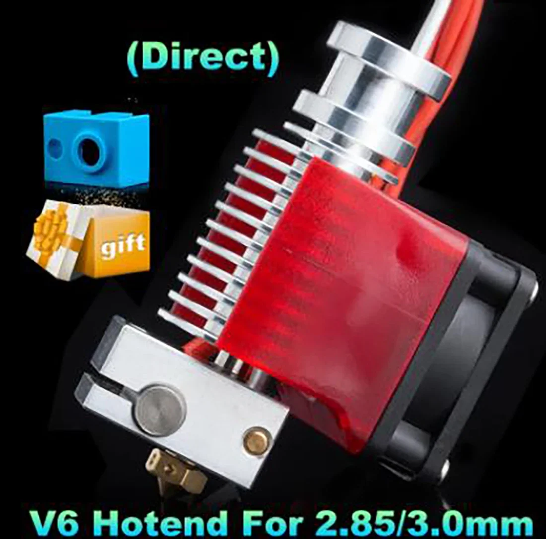 V6 2.85/3.0 مللي متر Hotend 12 فولت/24 فولت عن بعد بوين طباعة J-head Hotend ودعامة مروحة التبريد ل HOTEND لأجزاء الطابعة ثلاثية الأبعاد PT100 #3