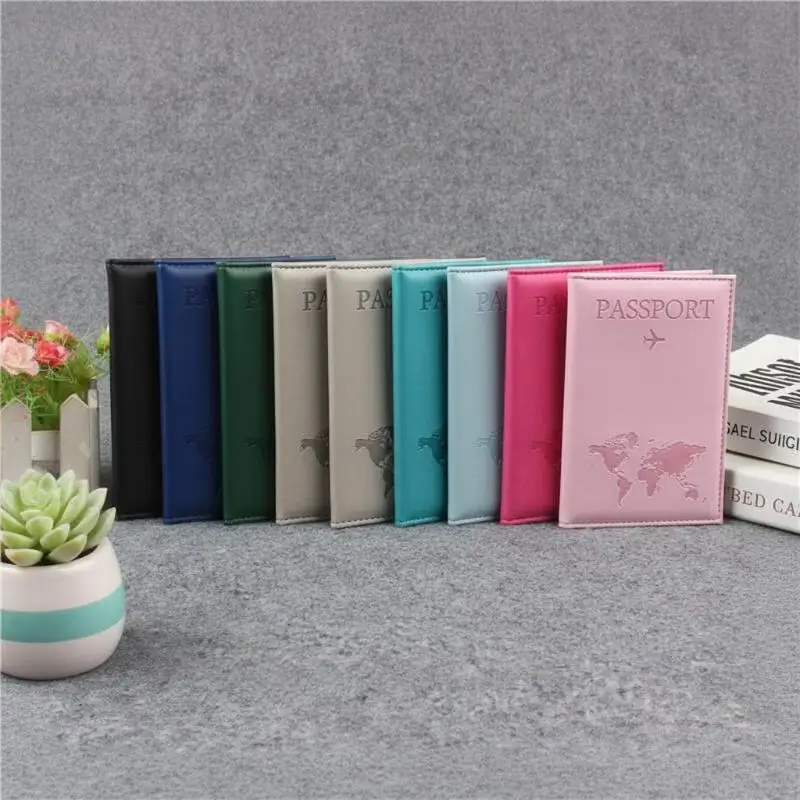 PU Leather Passport Holder Scratch Resistant Document Organizer for Men Women Birthday Travel Gift 1PC view 4