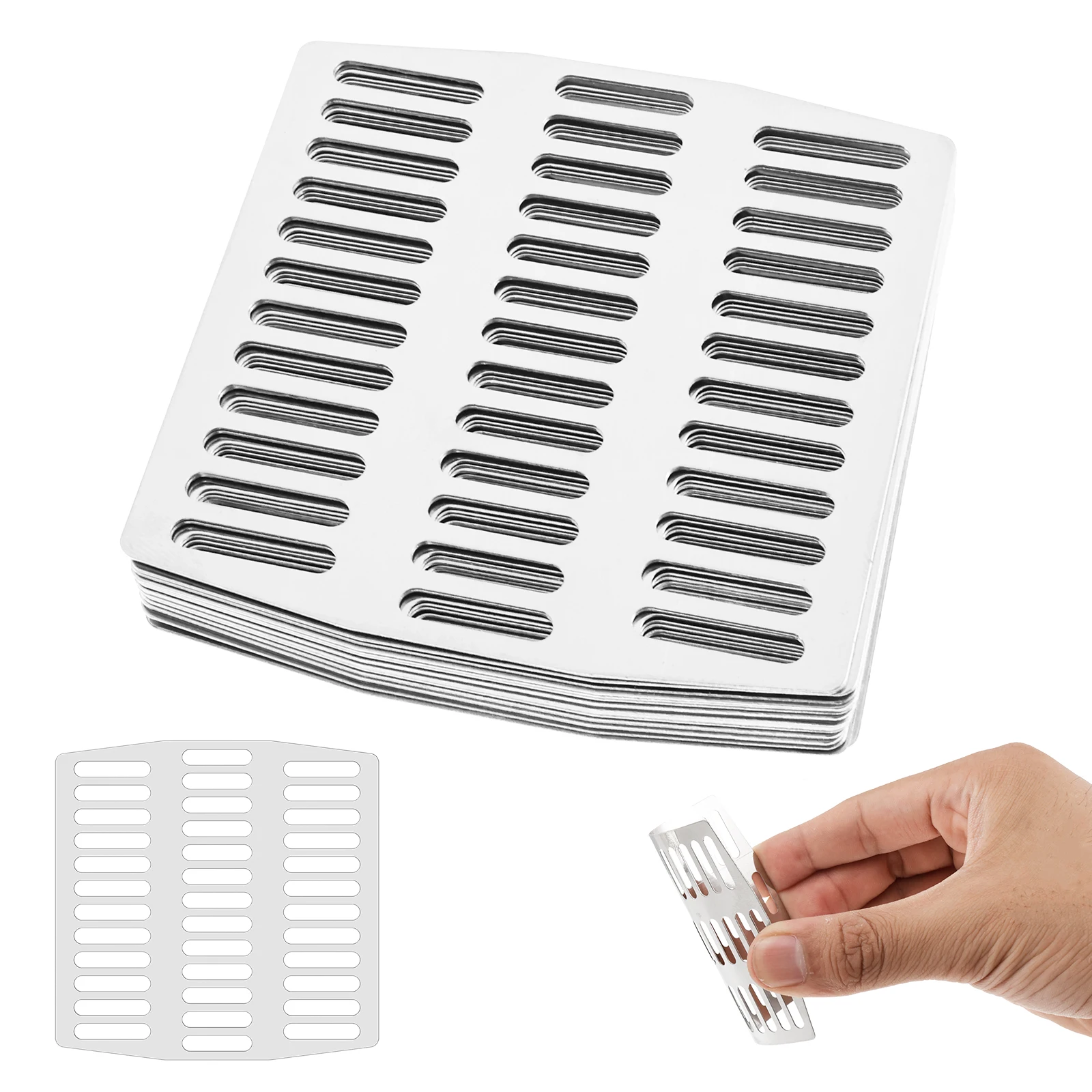 

25Pcs Stainless Steel Brick Drain Hole Covers Protective Weep Hole Filter Bathroom Pool Floor Drain Cover Drain Hair Catcher