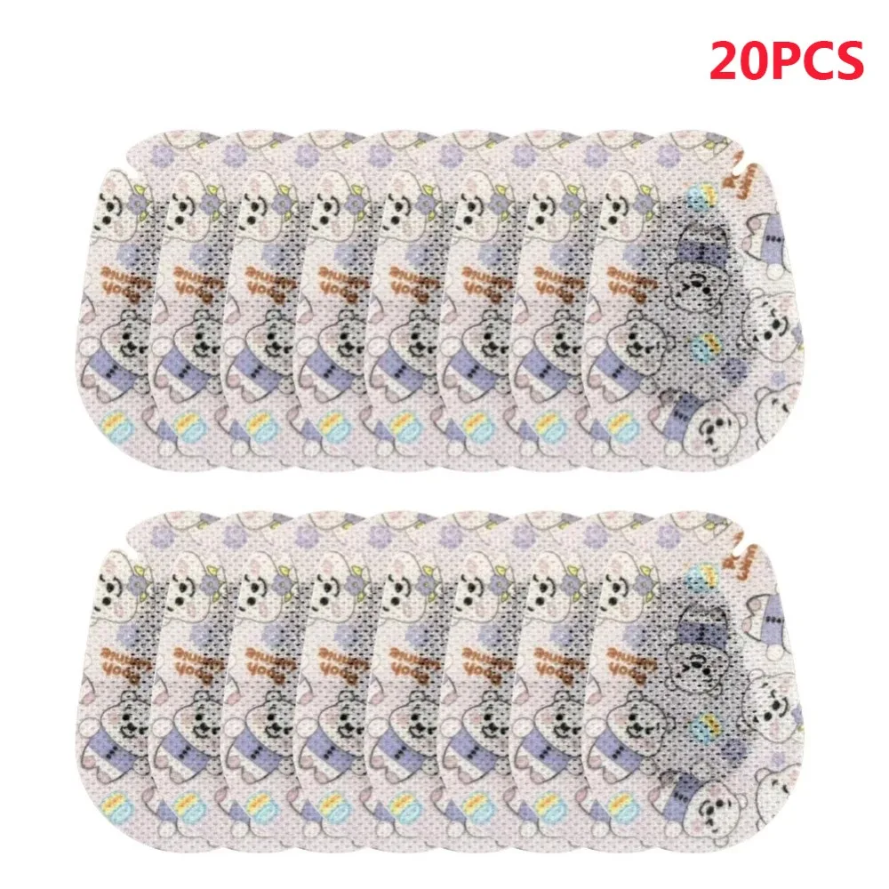 20Pcs Cartoon Pattern Kids Eye Patches Breathable Soft Amblyopia Eye Patches Skin-friendly Disposable Strabismus Treatment Patch