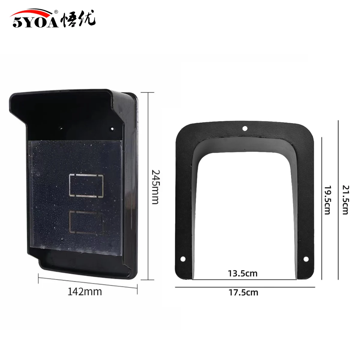 5YOA 범용 야외 방수 커버 방진 자외선 차단 RFID 키패드 지문 액세스 제어 보호막