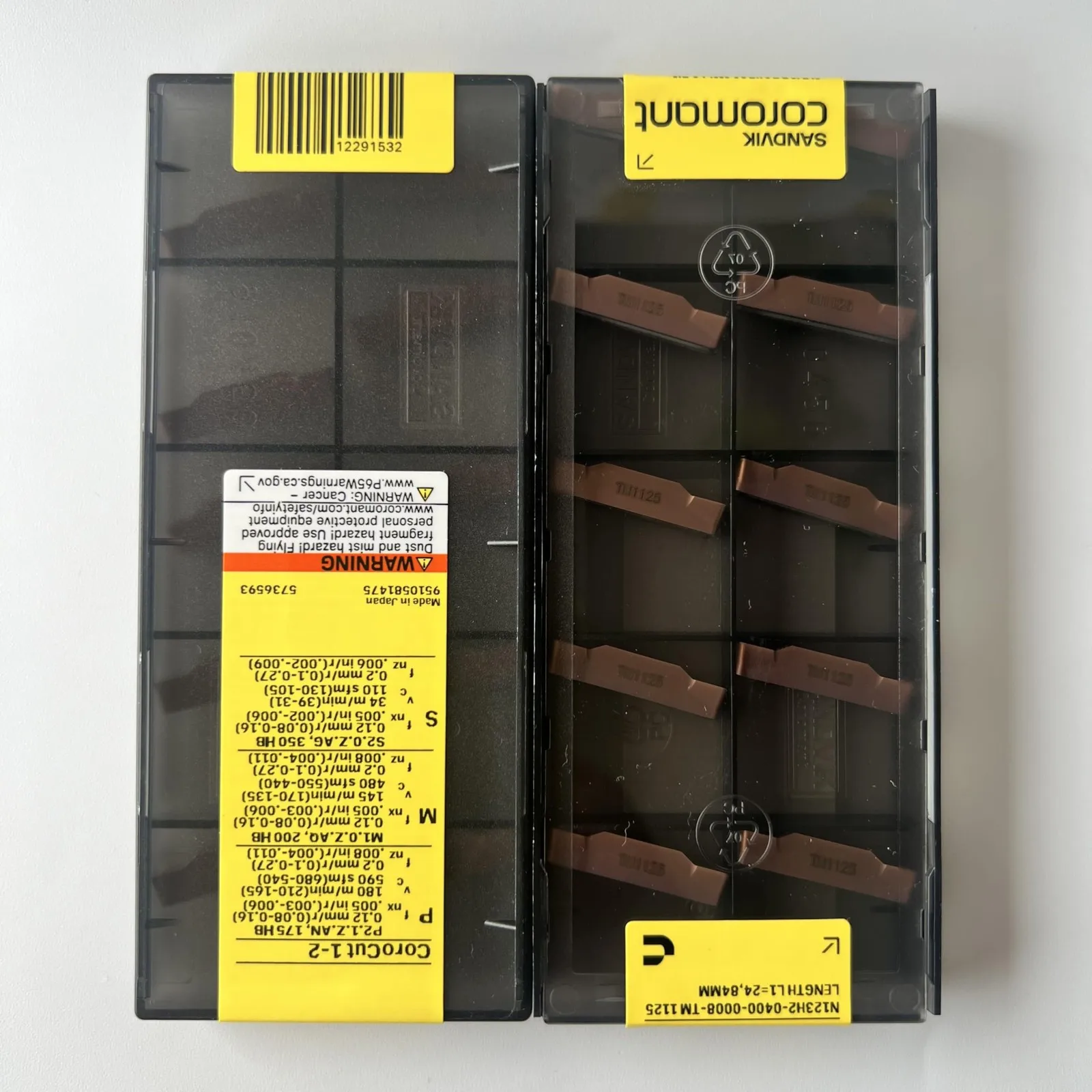 

SANDVIK / N123H2-0400-0008-TM 1125 / Оригинальное шведское лезвие из твердого сплава, 10 шт.