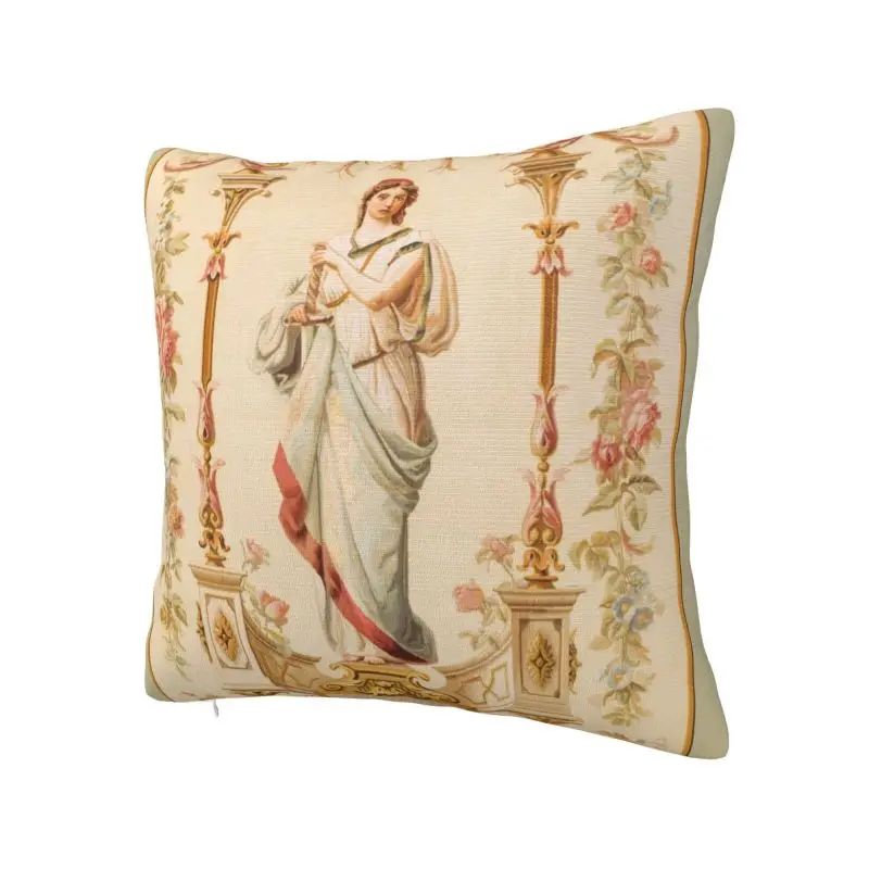 Custom French Aubusson Antique Tapestry Modern Throw Pillow Cover Home Decor Europe Carpet Floral Cushion