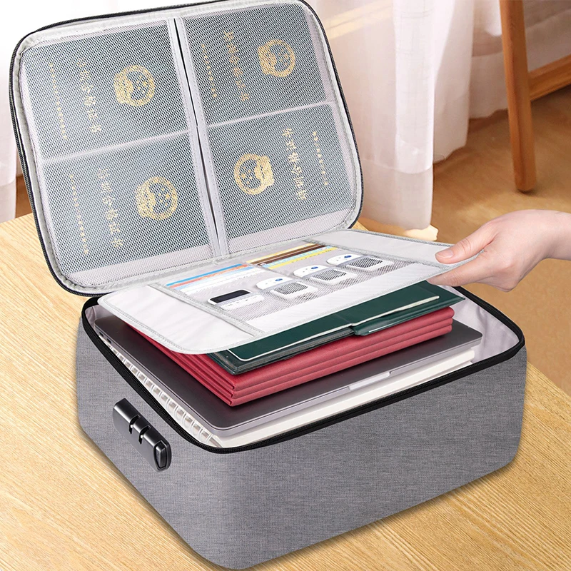 Document Storage Bag Home Folder Multi-layer Large Capacity Multifunction Certificate File Organize Pouch Accessories Supplies