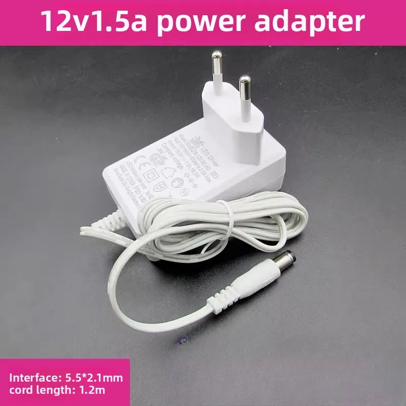 For Portkey Power Adapter Led Desk Lamp Router Monitor Power Cord 12V 1.5A