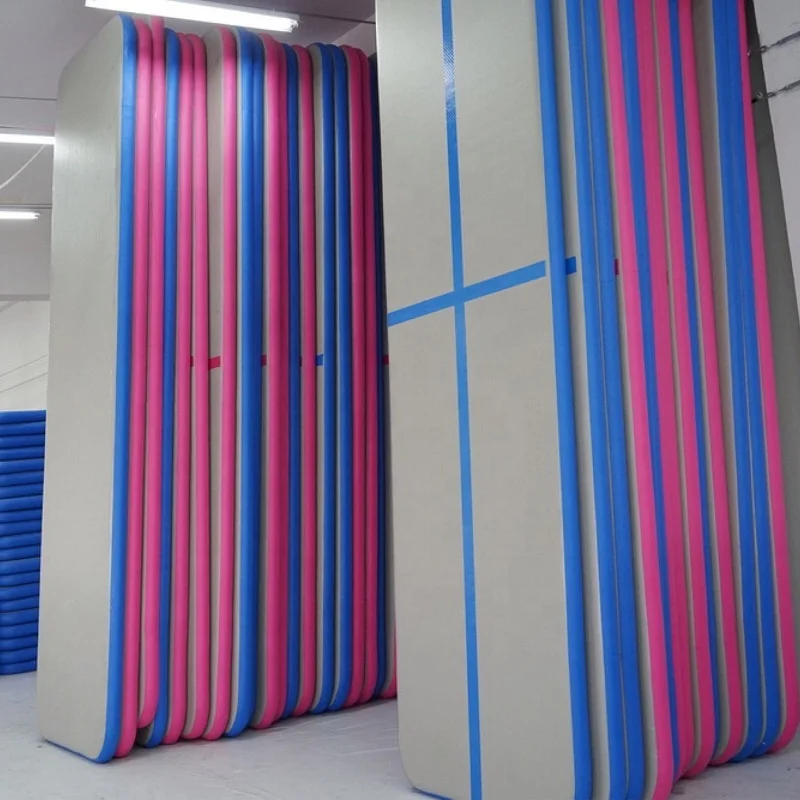 Portable Custom Logo PVC Waterproof Inflatable Air Track Mat for Gymnastics and Martial Arts Training