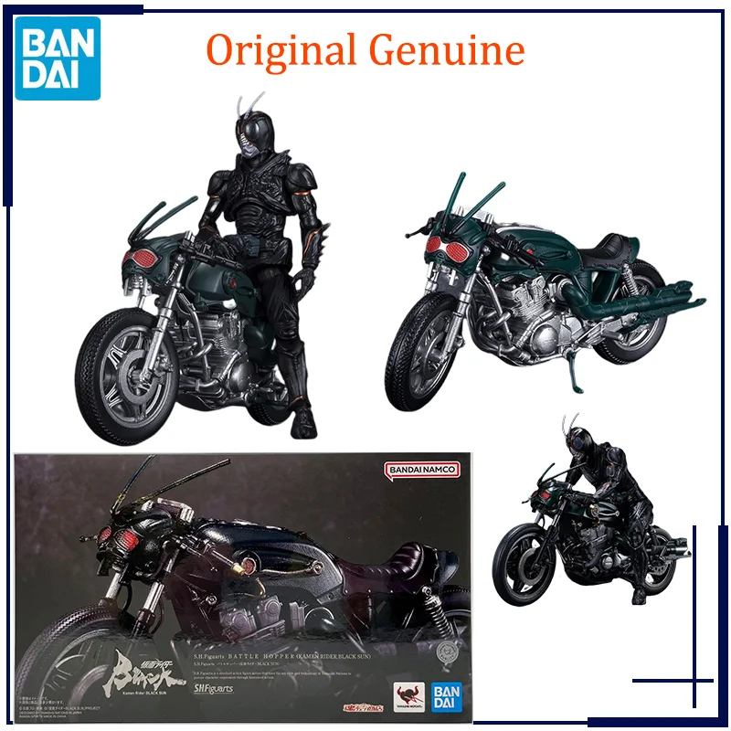 Bandai Original S.H.Figuarts BATTLE HOPPER KAMEN RIDER czarne słońce ruchome Model postaci z Anime kolekcja figurek zabawki