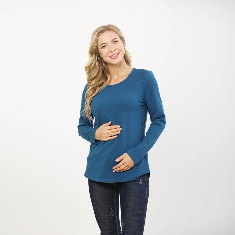 Big Size Long Sleeve Maternity Clothes Breastfeeding Clothes Tops For Pregnant Women Nursing Top Maternity T-shirt Autumn Winter 3 Sb5d970b95d5d4e0cb1b5a62cb46bbebf5