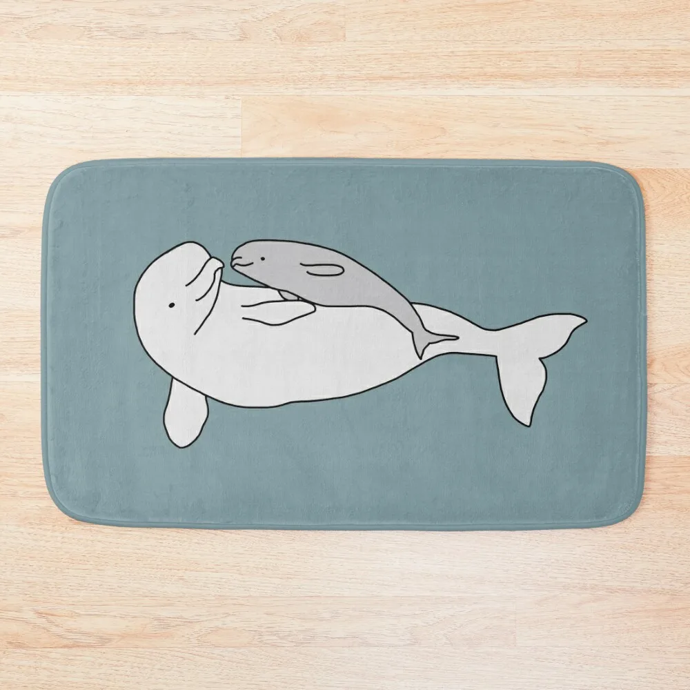 

Baby and Mother Beluga Bath Mat Bathroom Foot Carpet For Bath Rug Bathroom Carpet For Bath Anti-Skid Mat