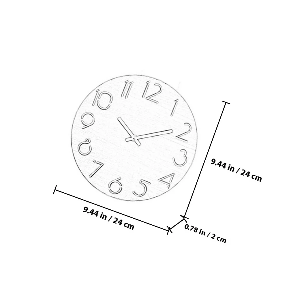 Silencioso simples relógio de parede de madeira luz marrom redondo criativo quartzo para casa quarto sala estar escritório decorativo pendurado parede