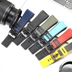 Watchband Accessorie 24mm For Casio Resin Strap GA-2000 PRG-600 PRW-6600 PRG-650 GA2000 Waterproof Sport Silicone Watch Bracelet