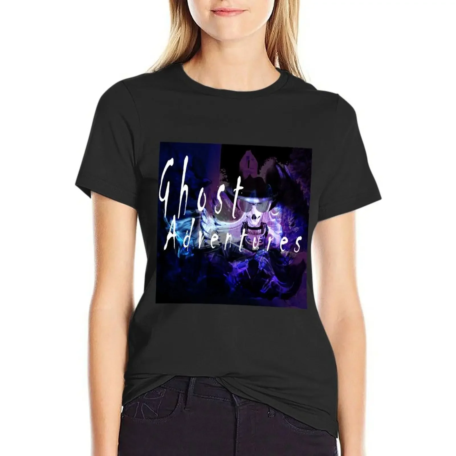 

Ghost Adventure T-Shirt customs design your own anime clothes tops Blouse cute t-shirts for Women