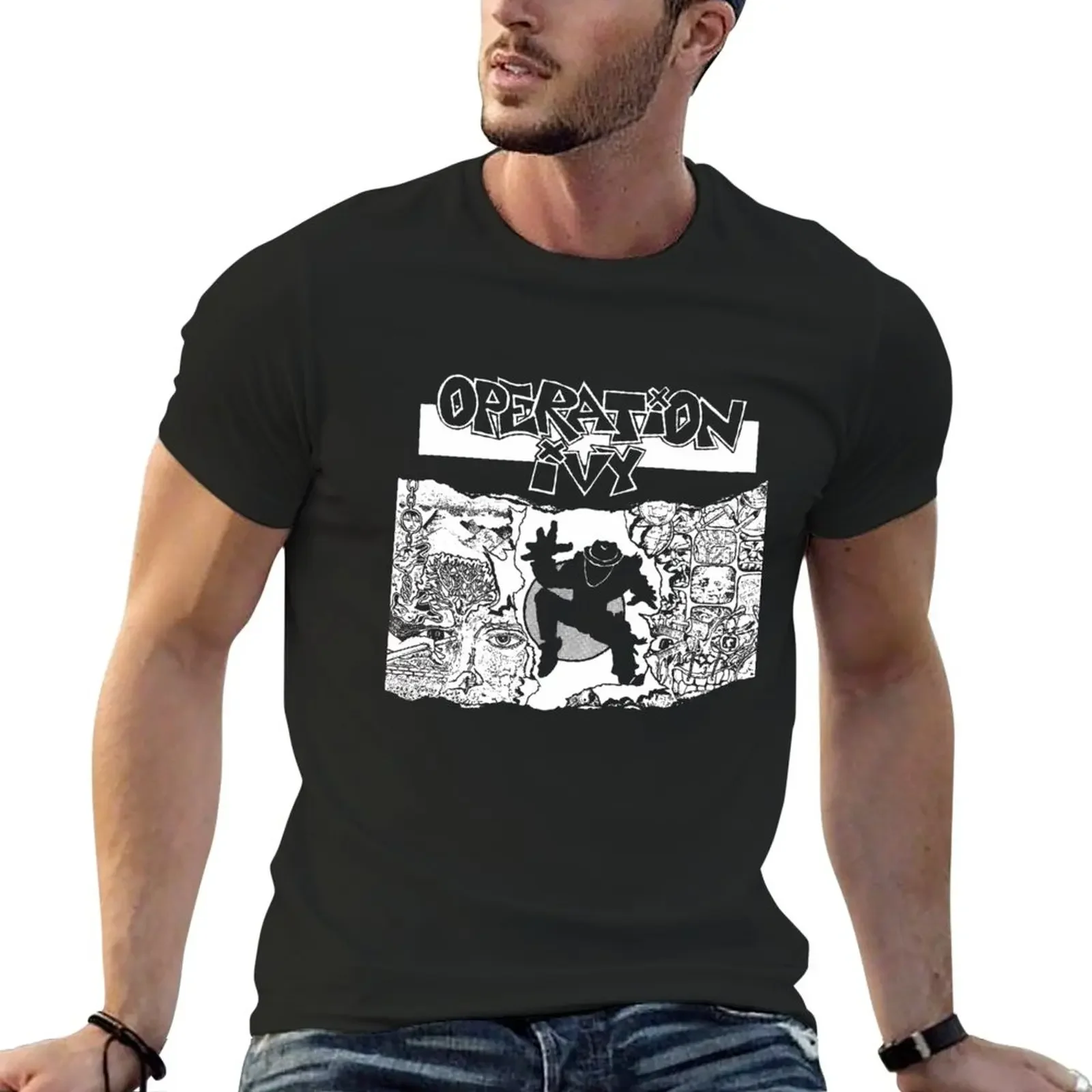 New Operation Ivy Album Ts T-Shirt custom black short fitted t shirts for men anime clothes new in tops & tees heavyweight