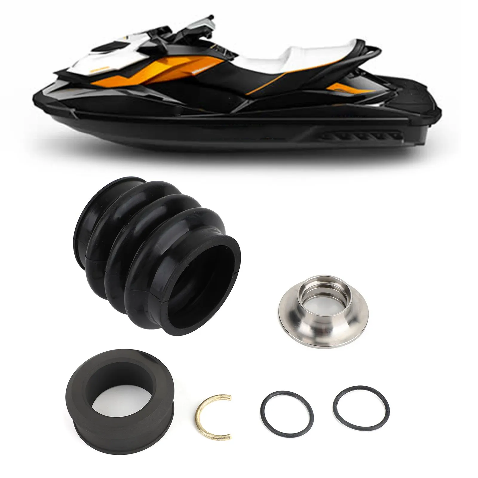 Sea Doo RXP RXPX RXTX 용 카본 링 도장 드라이브 라인 재건 키트 및 부트, 4-Tec