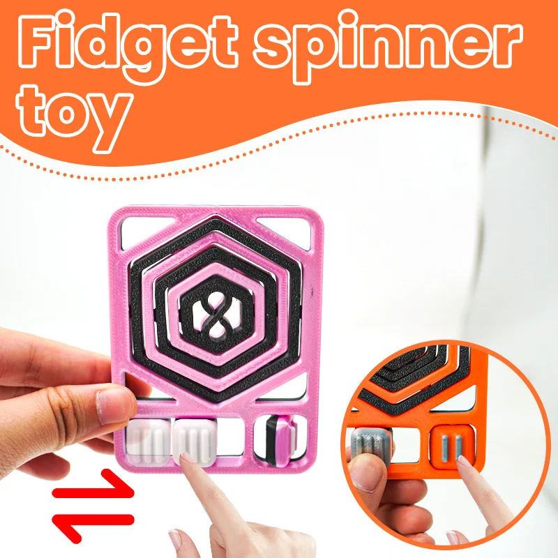 Zabawka antystresowa Żyroskop Sześciokątna Karta Żyroskopu Kreatywna Zabawna Zabawka Antystresowa Plastikowa Zabawka Redukująca Stres Fidget Spinner