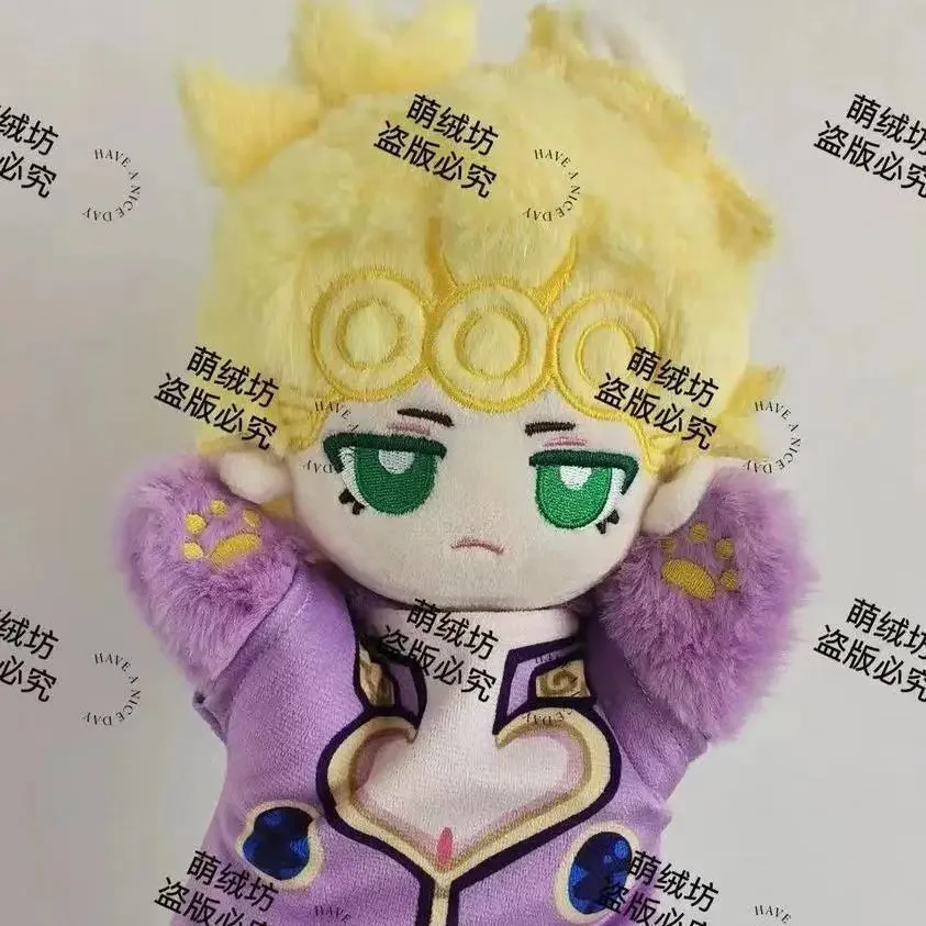 20 Cm Hand Puppets JoJo Bizarre Adventure Higashikata Josuke Giorno Giovanna Joseph Joestar Anime Plushies Cotton Dolls