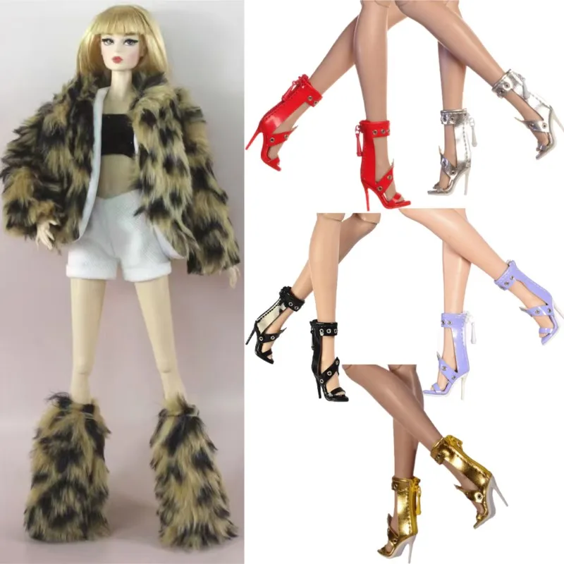 

1/6 Scale Doll Shoes High Quality Doll High Heels For Fashion Royalty FR FR2 FR6.0 Nu.face Doll Body Model High-heeled Sandals