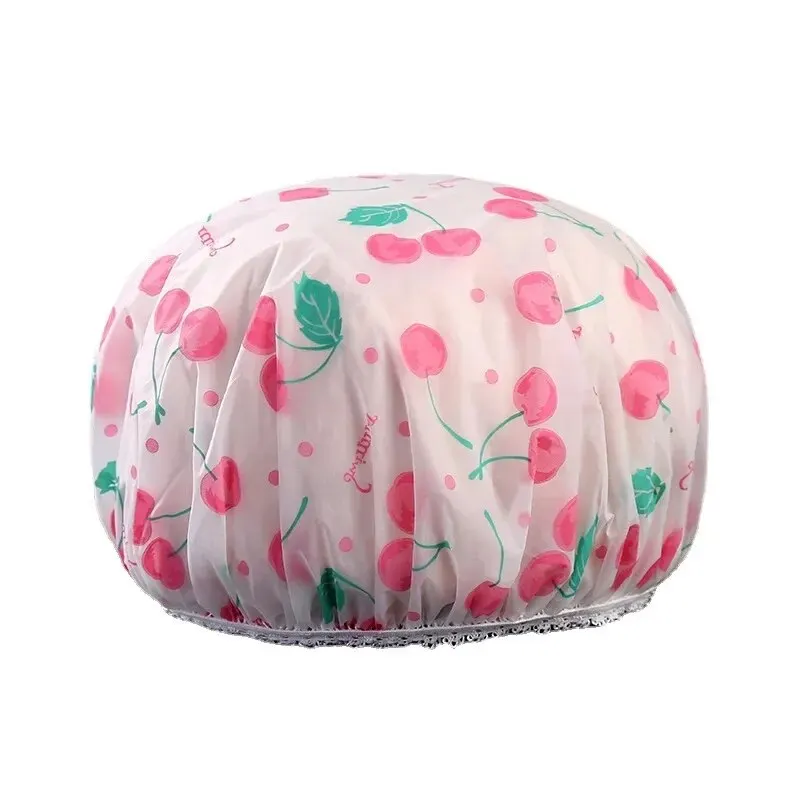 1pc/lot Waterproof Bath Hat Thickened Waterproof and Oil Fume Cap Women Spa Hair Salon Supplies Shower Cap Bathroom Accessories