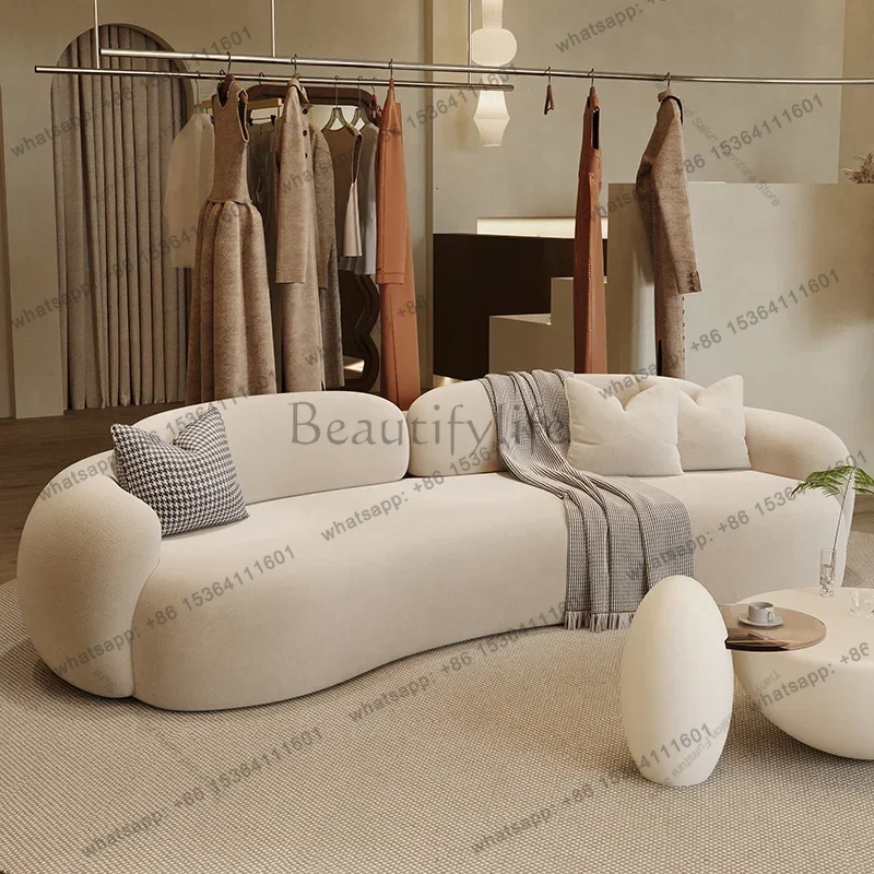 LSNordic Luxury Reception Sofa Modern Designer High-end Clothing Store Office Sofa Rest Area Reception Office Furniture FYOS