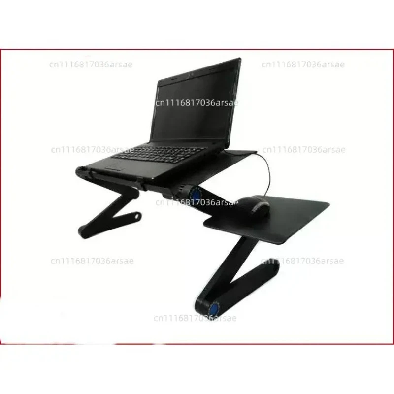Aluminum Laptop Stand Adjustable Riser Portable Lap Desk Cooling Holder With Mouse Pad For Bed Desktop