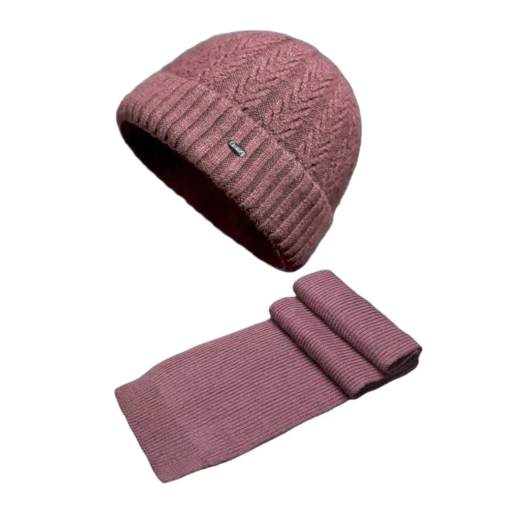 

Fashion Windproof Middle-aged Mother Hat Thickened Neck Warmer Beanie Hat Scarf Winter Warm Ear Protection Cap for Women