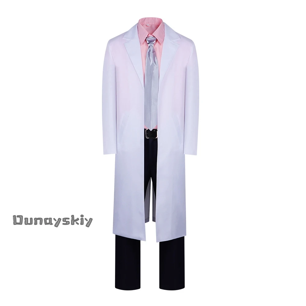 أنيمي 3-Z GINPACHiI SENSEI تأثيري ساكاتا المعلم زي{Dream ZS} معطف أبيض الوردي قميص التعادل نظارات مجموعة هالوين بنين فتاة