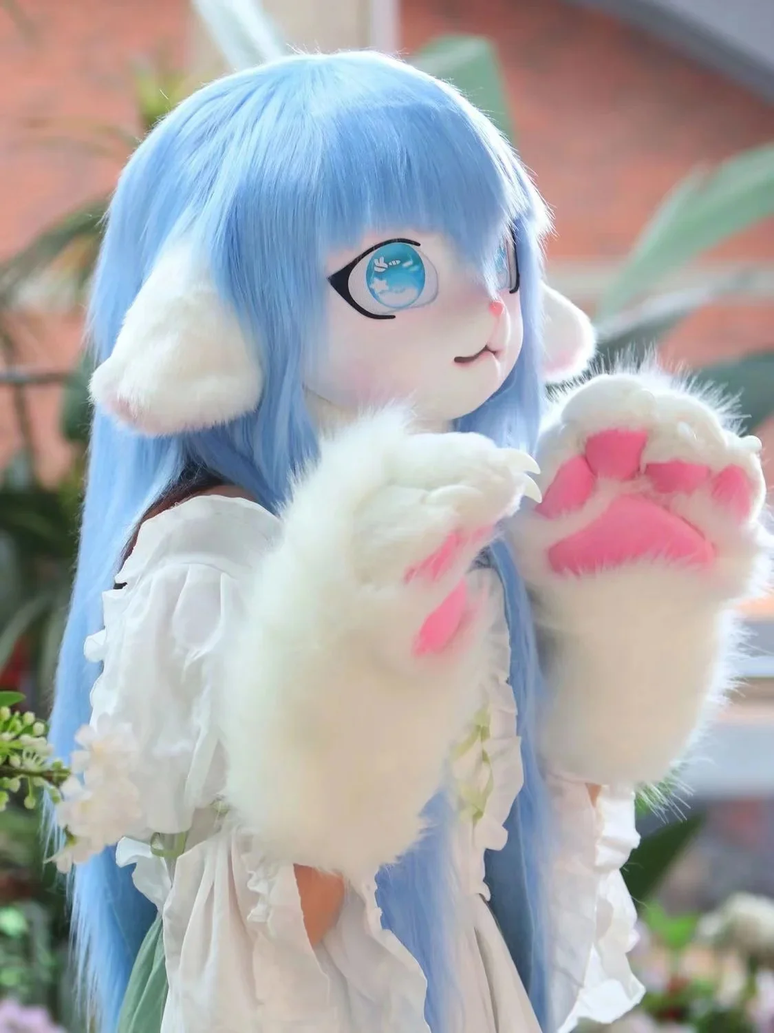 Costumes de cosplay animaux à fourrure, ensembles de sauna mignons, fursuit, kigurumi, beurre de Rubbit, chat, 303